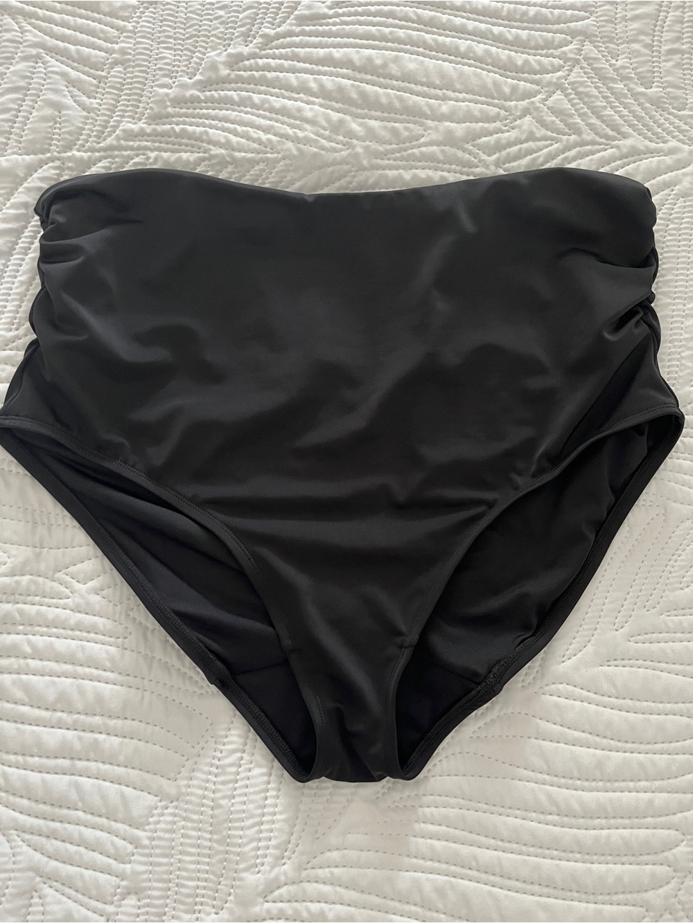 Black High-Waist Bikini Bottoms